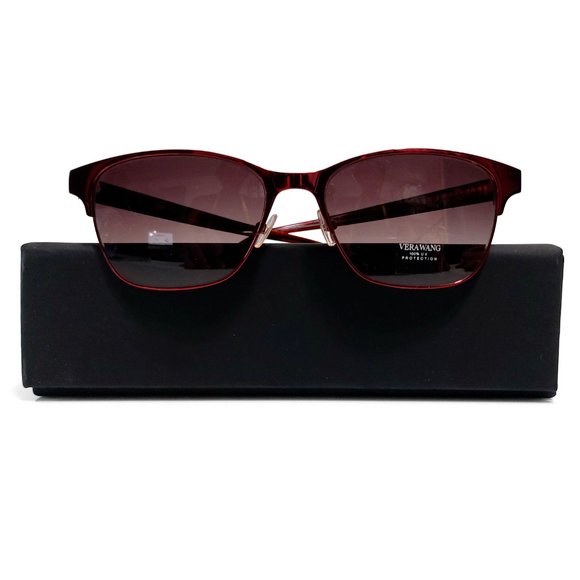 Vera Wang Iliana Garnet Cat-Eye Browline Sunglasses main image 4